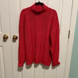 St. John's Bay Red Turtleneck Sweater